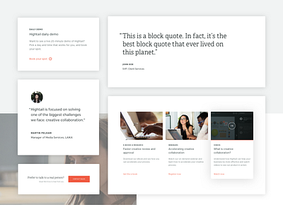 Hightail Page Elements