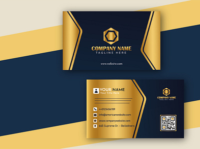 Business card branding graphic design