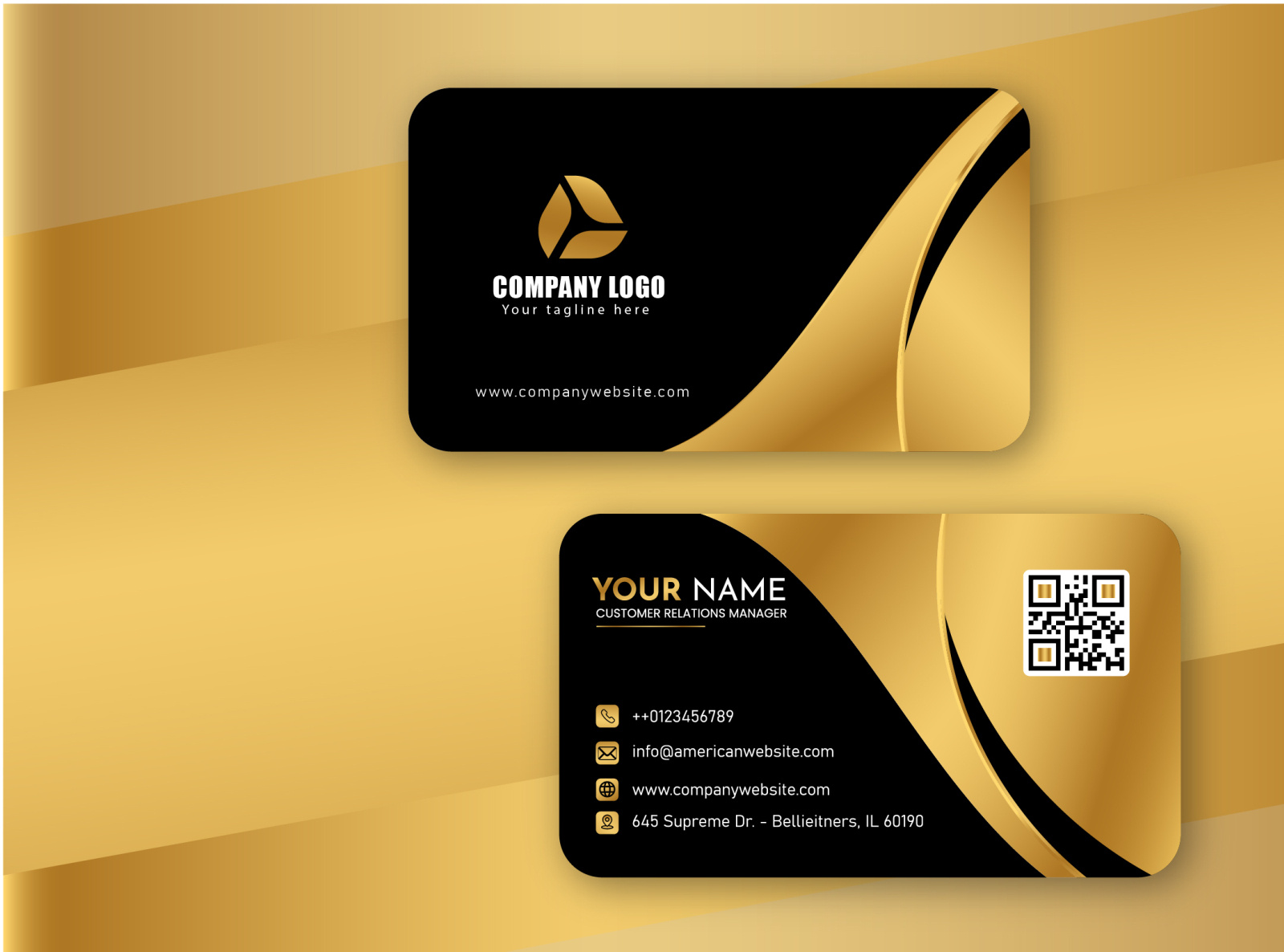 Luxury Business Card by sdk_design on Dribbble