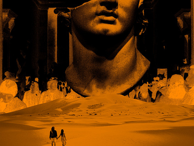 The Desert of The Real pt. 2 collage concept design egypt graphic design illustration philosophy