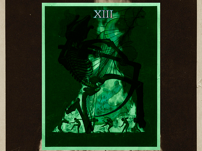 XIII - DEATH card collage concept death design graphic design illustration tarot