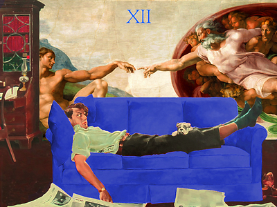 XII — The Hanged Man art concept design esoterism graphic design illustration magic michelangelo tarot