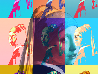 Secret de Femme art classic concept illustration popart vermeer warhol