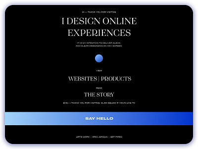 Portfolio Loading... homepage landing page portfolio site portfolio website ui ui design web web design