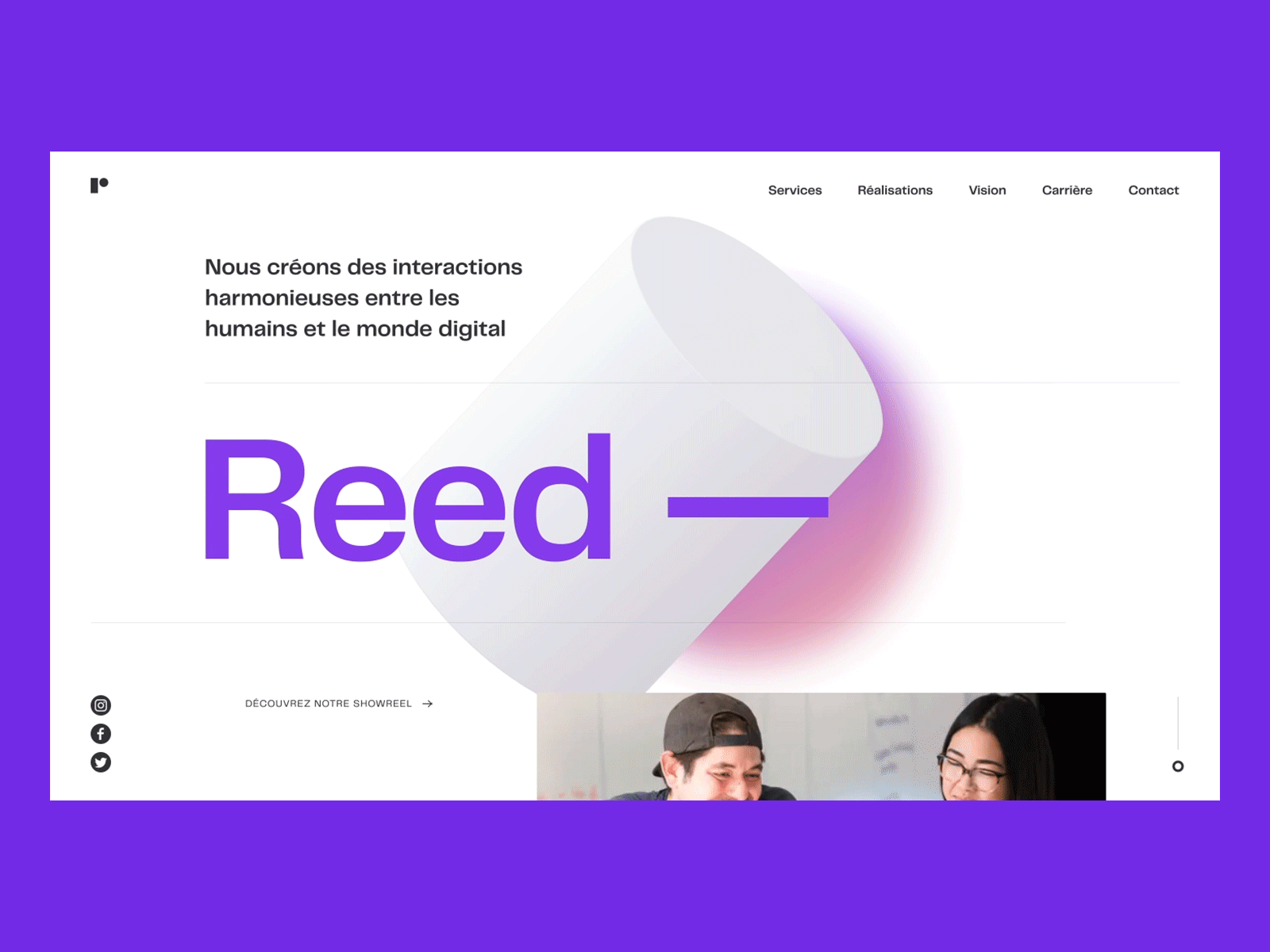 Reed - Transition 3d aftereffects animation design motion portfolio transition ui web website