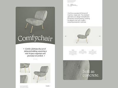 Pageant of the bizarre - Chair collection design editorial furniture type typography ui ux web webdesign website