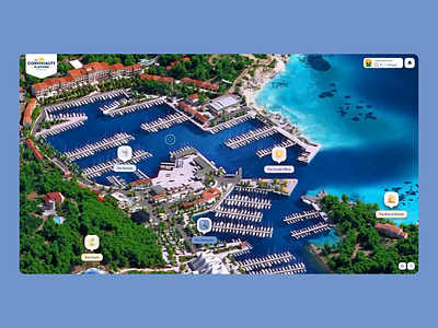 Les Embiez 2021 - Map 3d animation drag festival interactive island map motion navigation ui ux web webgl website