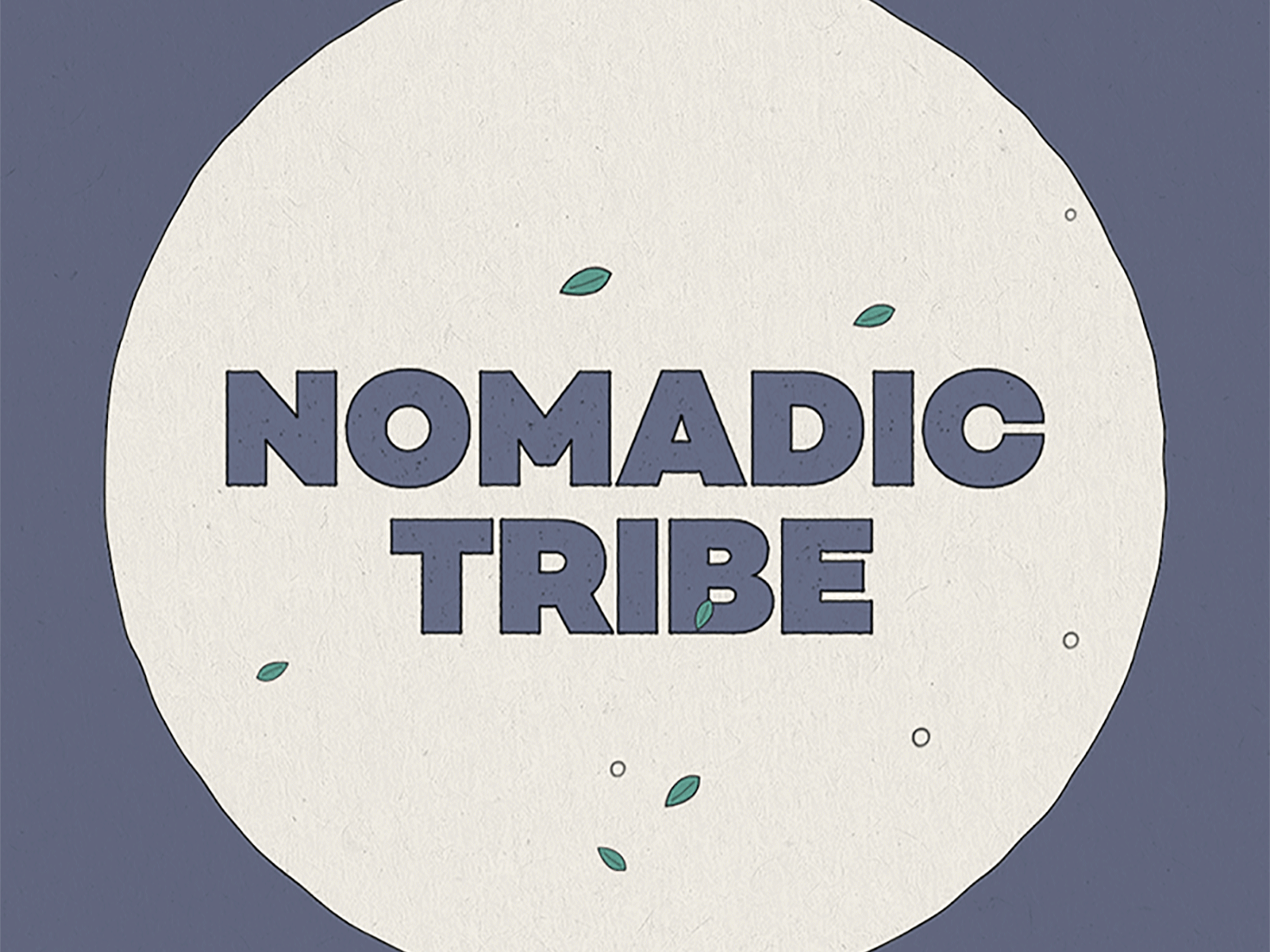 Nomadic Tribe - Title 3d animation color experiment illustration motion type ui ux web webgl website