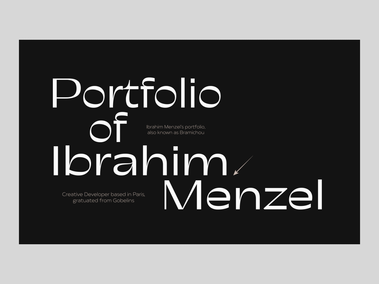 Portfolio - Ibrahim Menzel
