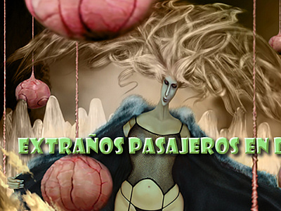 EXTRAÑOS PASAJEROS EN DEBBIE Ilustración y texto de Oswaldo Mejí arte illustration literatura surrealismo