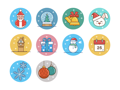 Christmas Icons Set! christmas icons meetup