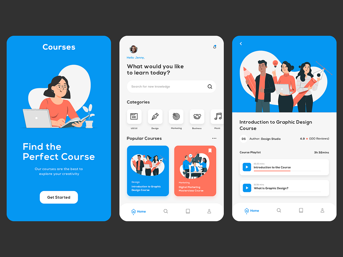 Browse thousands of Elearning App UI Kit images for design inspiration ...