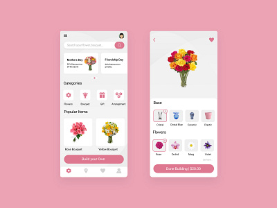 Floral Art App app figma ui uiux ux