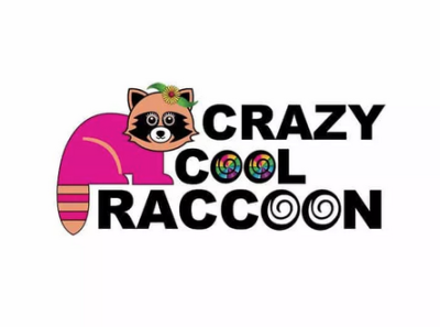 Crazy Cool Racoon Custom Logo Design branding design graphic design illustration logo logodesign