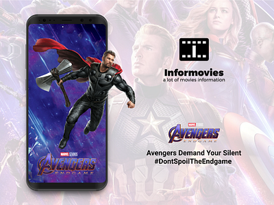 Informovies Apps Special Avengers: Endgame apps design avengersendgame mockup design