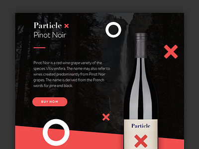 Daily UI #003 - Product Landing Page dailyui wine