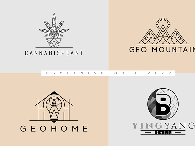 Geometric Logo design business creative logo design fiverr fiverr.com geomatric geometric logo logo design logodesign logos minimalist vector
