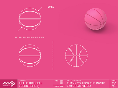 Hi Dribbble, I'm Josh. 3d debutshot drawing specifications thank you