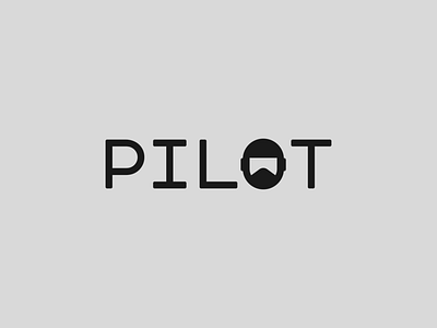 Pilot brand branding helmet illustration logo pilot vector wordmark