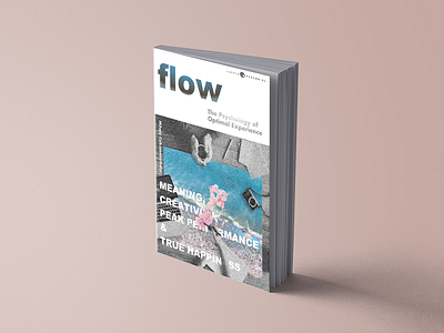 Book cover design - Flow book bookcover bookcoverdesign cover creativity design flow happiness idea meaning portfolio psychology