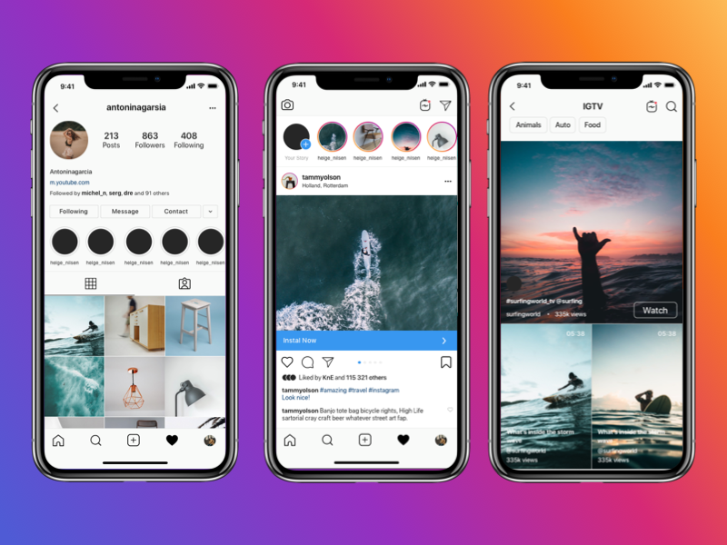 Download Instagram Mockup 2020 Free Download Psd By Wonder Network On Dribbble