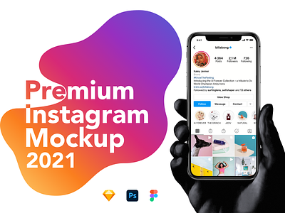 Premium Instagram Mockup 2021 android download download mockup instagram ios mobile mockup mockup psd mockups ui