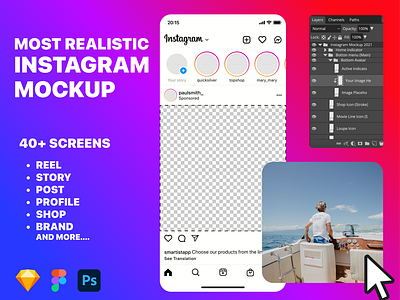 Instagram Reel Mockup designs, themes, templates and downloadable ...