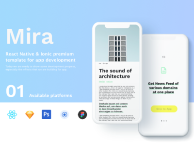 Mira – Premium UIkit & Mobile app template