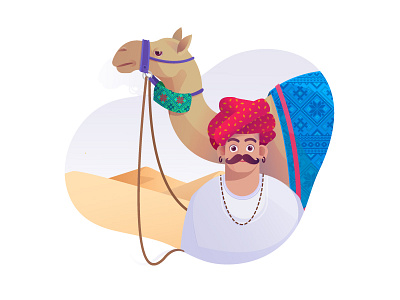 character exploration 2d animals behance character colour flat illustration indian rajasthan shafmajeed texture vector