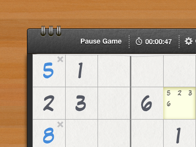 Sudoku5 - HTML5/Sproutcore Sudoku Game game html5 sproutcore