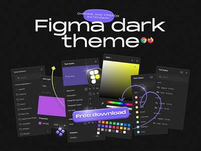 🤘 Dark theme for Figma webapp 🤘 dark dark mode dark theme figma