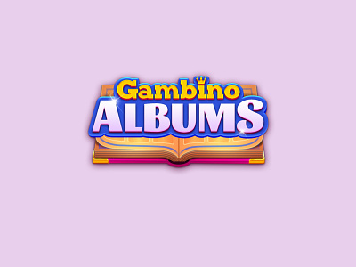 Gambino Albums Logo albums book color logotype
