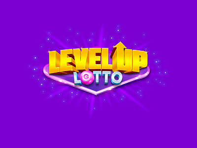 Logo for Level Up Lotto ball casino gold logo lotto