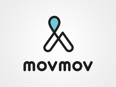 MovMov Logo app delivery logo m motorcycle mov pin service street streets