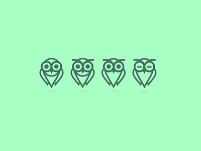 Owl Icon animal evolution green icon location owl pin progression wise
