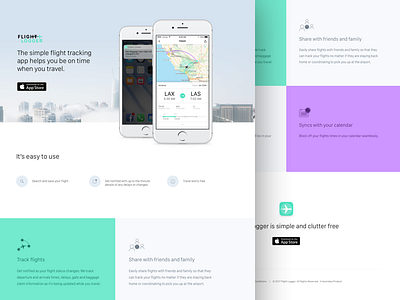 FlightLogger - Landing Page