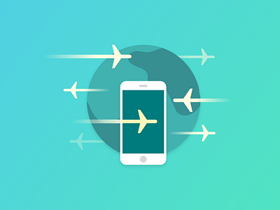 Add Flights - Icon airplane app flights icon illustration iphone map tour ui