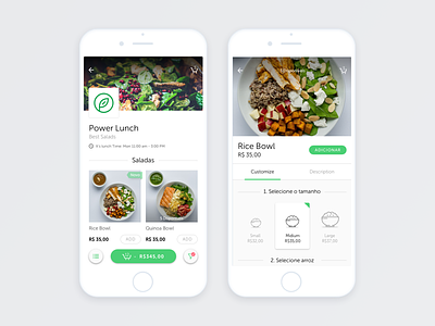 Food Delivery App app delivery details food ios iphone mobile restaurant shopping cart ui