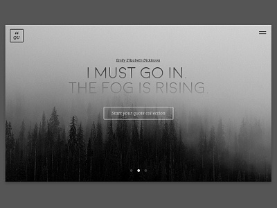 DailyUI Landing Page - Quote Collection