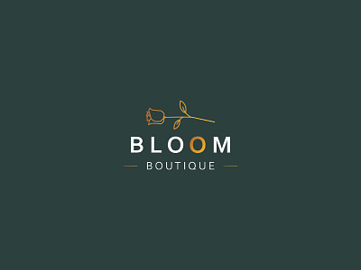 BLOOM Boutique - Logo Design branding design graphic design illustration logo logo design typography ui ux vector