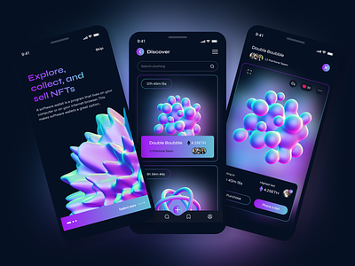 NFT Marketplace App by FalconThought on Dribbble