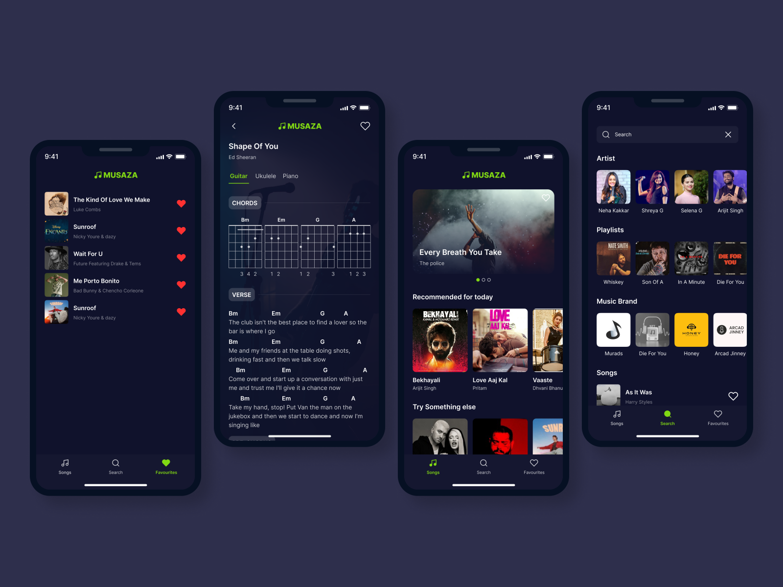 Music App Design by FalconThought on Dribbble