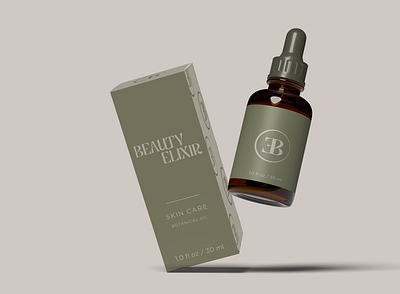Beauty Elixir packaging branding design logo