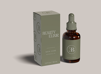 Beauty Elixir packaging branding design logo logodesign