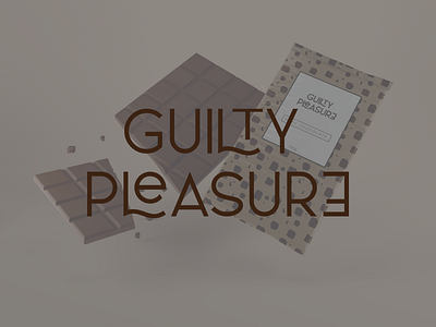 Guilty pleasure chocolate branding design illustration logo logodesign
