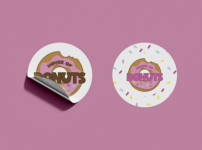 House of donuts branding design graphic design logo logodesign
