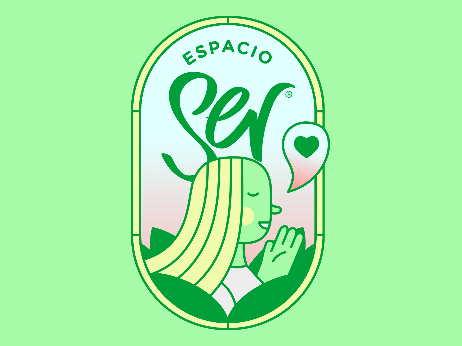 Espacio Ser blonde branding character illustration illustrations illustrator ilustración logo uruguay vector women