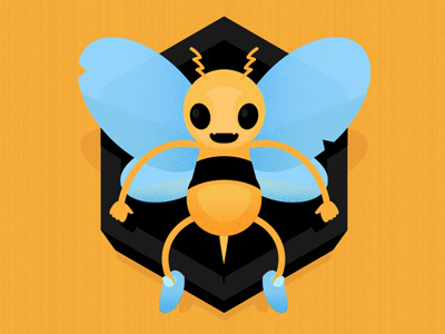 #Beelectric bee character electric factory illustration post pokemon thef
