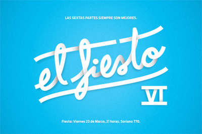 el Fiesto fiesto iv lettering photoshop