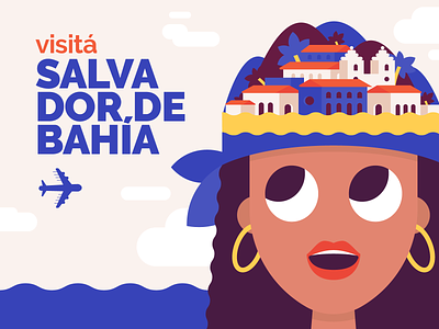 Visit Salvador de Bahía 🇧🇷 américa del sur illustration ilustración travel vector illustration
